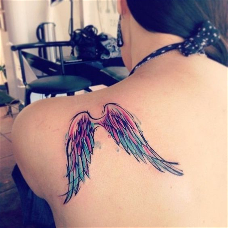 Stunning And Fantastic Angel Wings Designs You Must Try; Angel Wing Tattoo; Wings Tattoo; Stunning Wings Tattoo; Angel Tattoo; Tattoo; Chic Tattoo; Sexy Tattoo; Small Tattoo; Tiny Tattoo; Back Tattoo; #angelwingtattoo #wingstattoo #tattoo #angeltattoo