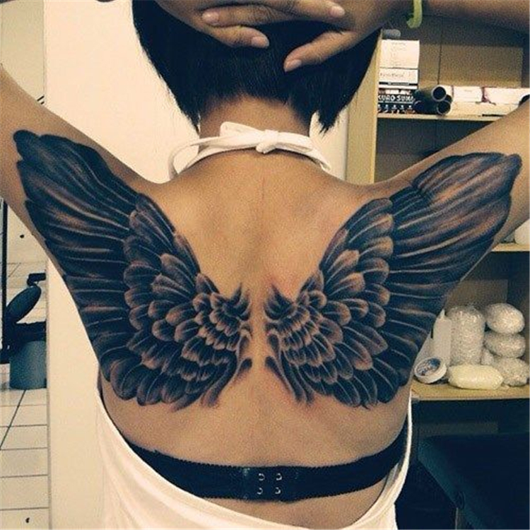 Angel Wing Tattoo; Wings Tattoo; Stunning Wings Tattoo; Angel T...