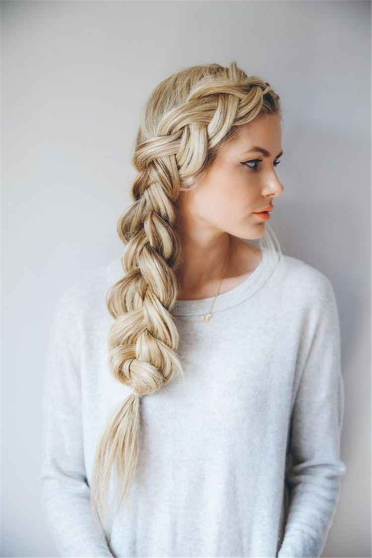 Easy And Pretty Winter Hairstyles With Braids For Any Occasions; Winter Hairstyle; Winter Braids; Winter Hair; Hairstyles; Hair Braids; Casual Hairstyle; School Hairstyles; #Winter Hair #Hairstyles #Hair Braids #Casual Hairstyle #School Hairstyles
