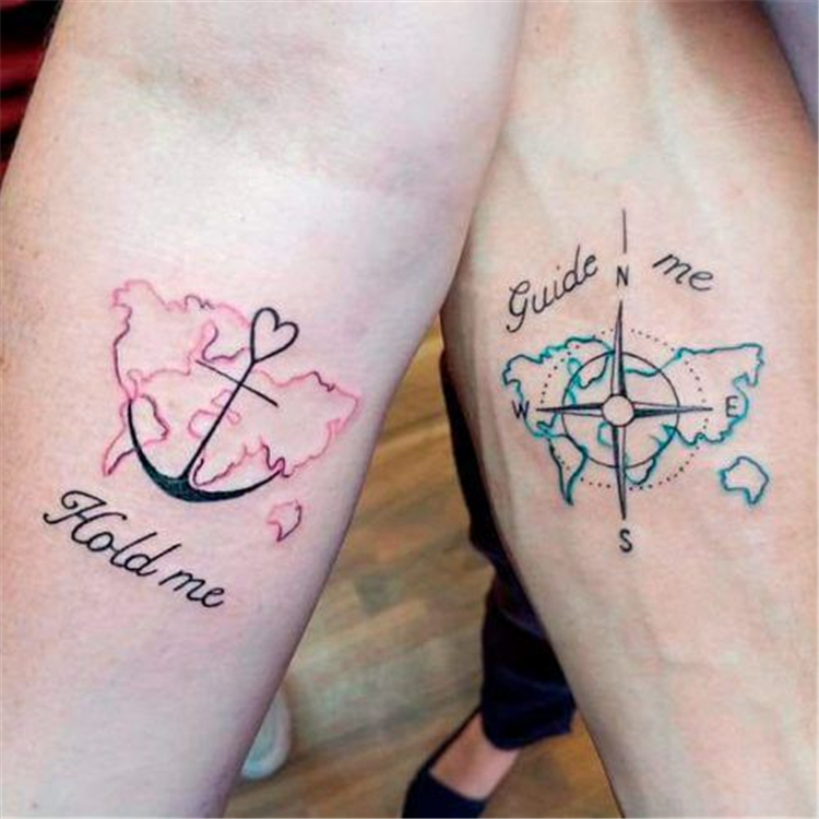 Couple Matching Tattoo Designs To Express Your Love - Page 15 of 50