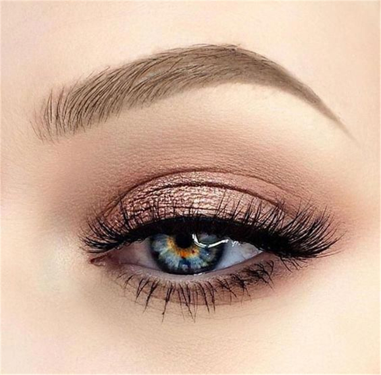 Gorgeous Rose Gold Eye Makeup Ideas To Make You Look Like A Goddess; Rose.....