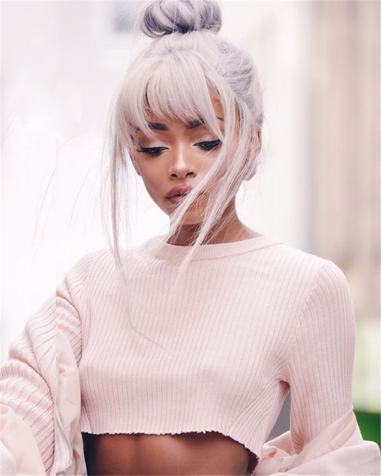 Gorgeous And Cute Wispy Bangs Styles You Should Try; Wispy Bangs; Bangs Hairstyles; Hairstyles; Bangs; Wispy Bangs Styles; Cute Bangs Styles; Cute Bangs And Buns Styles; Gorgeous Hairstyles; Fringe Styles;