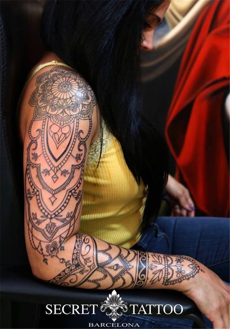 Awesome Sleeve Tattoos For Women Which You Will In Love With; Awesome Sleeve Tattoos; Sleeve Tattoos; Sleeve Tattoos For Women; Arm Tattoos; Arm Sleeve Tattoo; Floral Sleeve Tattoo; Inspirational Sleeve Tattoos; Sleeve;