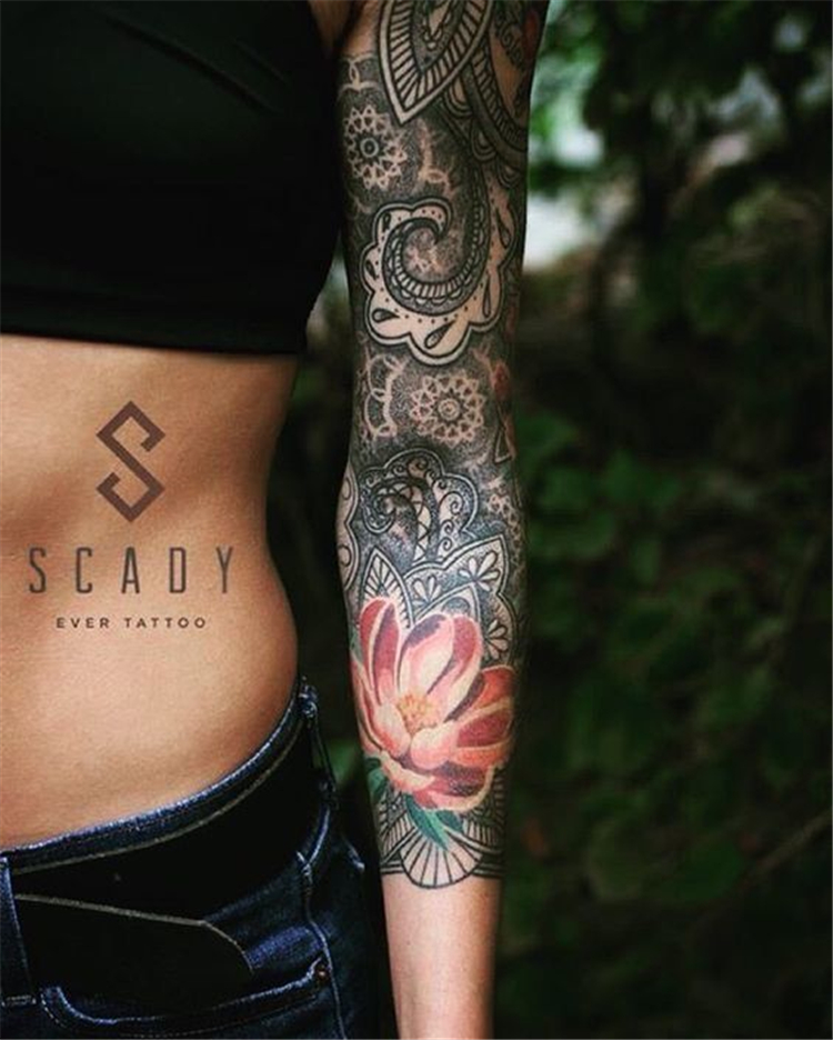 Awesome Sleeve Tattoos For Women Which You Will In Love With; Awesome Sleeve Tattoos; Sleeve Tattoos; Sleeve Tattoos For Women; Arm Tattoos; Arm Sleeve Tattoo; Floral Sleeve Tattoo; Inspirational Sleeve Tattoos; Sleeve;