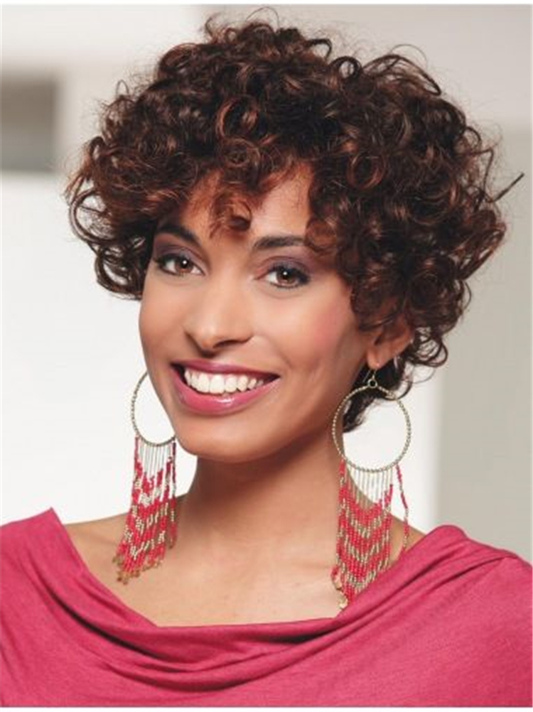layered curly hairstyles; short curly hairstyles; curly bob cuts; short hairstyle; Chic Short Hairstyle; Short Hairstyle; Curly Hairstyle