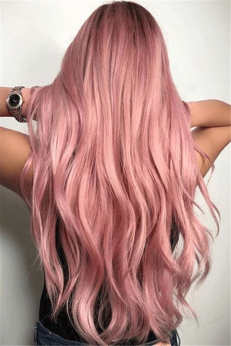 Gorgeous Rose Gold Hair Color Ideas For You; Rose Gold Hair; Rose Gold Hair Color; Rose Gold Hair Color Ideas; Gorgeous Hair; Hairstyles; Rose Gold; Rose Gold Fashion;