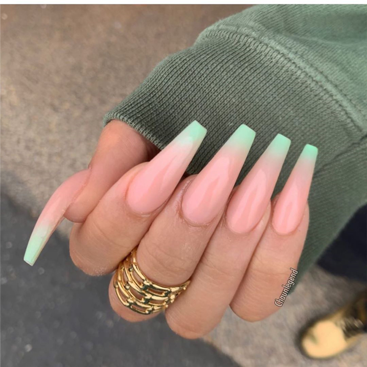 Stunning And Gorgeous Summer Coffin Acrylic Nail Designs For Your Inspiration; Summer Coffin Acrylic Nail; Coffin Acrylic Nail; Coffin Nail; Acrylic Nail; Summer Coffin Nail; Summer Coffin Acrylic Nail Designs; Matte Coffin Acrylic Nails Designs; Long Nails; 