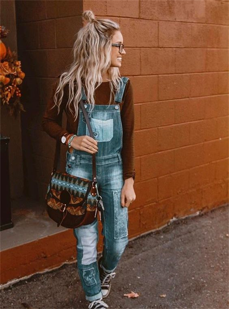 Back To School Fall Outfits To Make You Look Stunning; Fall Outfits; Fall School Outfits; School Outfits; Back To School Outfits; Oversize Sweater Outfits; Overall Outfits; Denim Jacket Outfits; Fall Season; #falloutfits #outfits #schooloutfits #fallschooloutfits #backtoschooloutfits #oversizesweateroutfits #overalloutfits #denimjacketoutfits