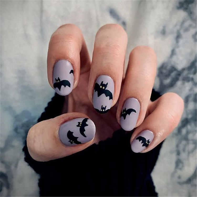 Cute Halloween nail design, elegant and beautiful; square nails; round nails; pointed nails; pumpkin nails; glitter nails;