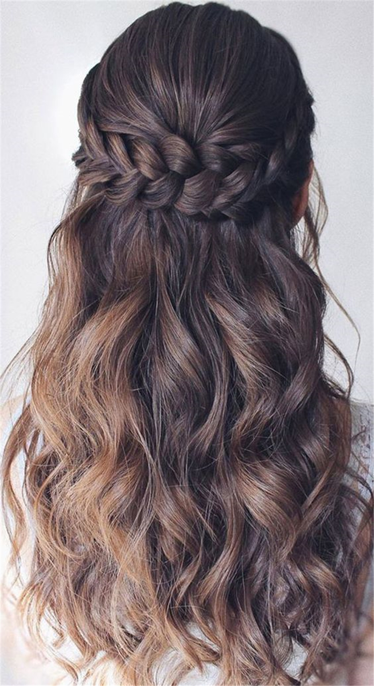 Hairstyles, Braided Hair ,Girls Braided,Long Hair Waterfall,Side-comb braided hairstyle,Centrally divided pure side braided twist ,braided twist