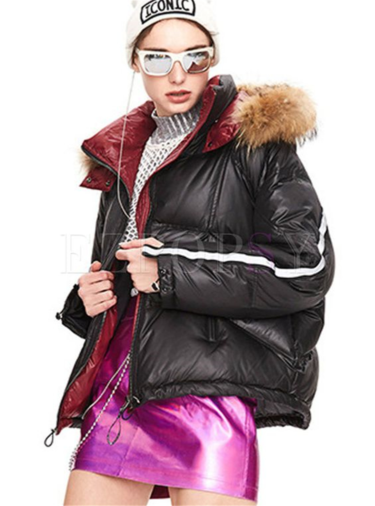 Clothes,Stylish,Winter,Winter clothing ,Pure color woolen coat,Short down jacket,Plush coat,Warm clothing