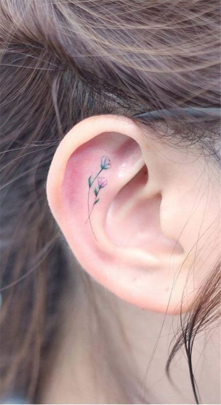 Tattoos,Hidden,Winter,Displayed,Tattoo behind the ear,Tattoo on ear,Finger tattoos