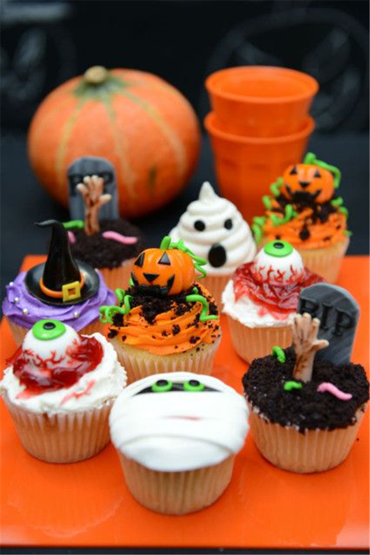 Halloween,Festival Foods,Halloween Festival Foods,Delicious And Beautiful,Halloween cookies,Halloween cupcakes,Halloween candy