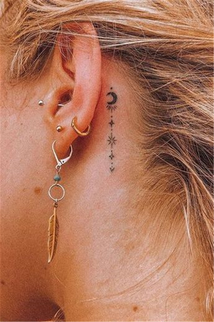 Tattoos,Hidden,Winter,Displayed,Tattoo behind the ear,Tattoo on ear,Finger tattoos