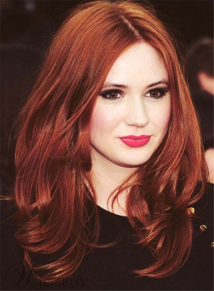 Hair,Color,Winter,Hair Colors,Dazzling Colors ,Rose gold hair color,Reddish brown hair color,Orange hair