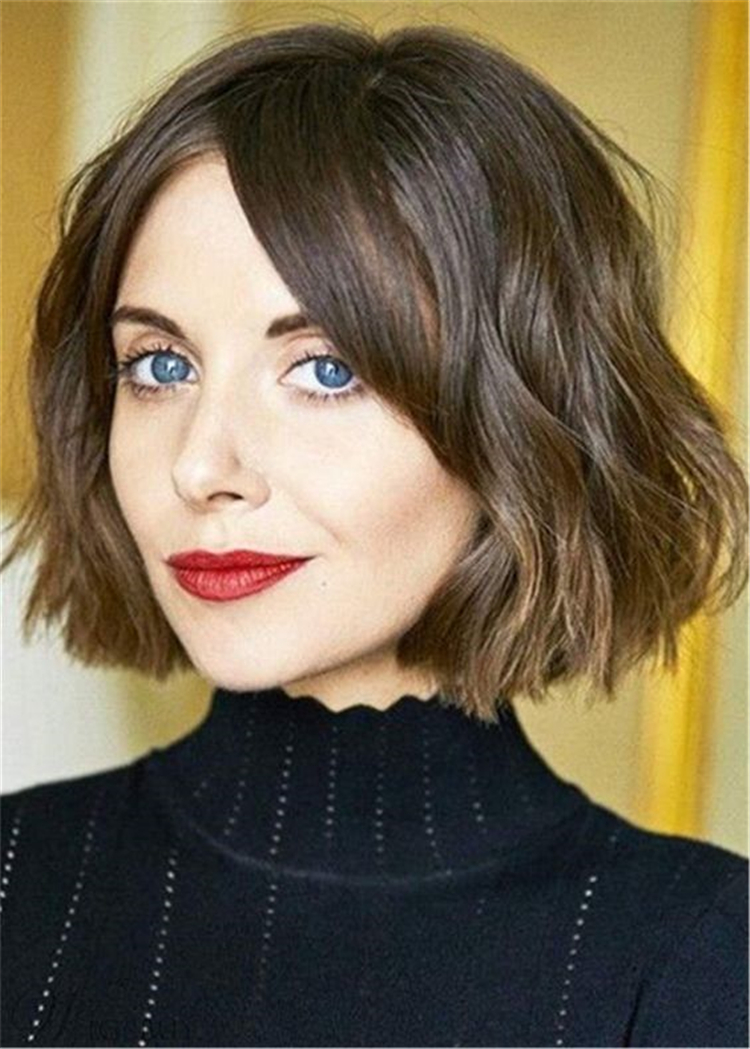 Beautiful,Fashionable,Winter,Hairstyles,Hairstyles For Winter,Bob head,Use hairpin,Half-tied hair