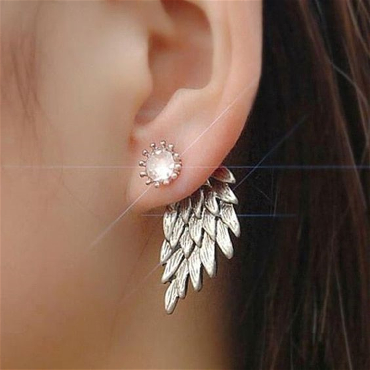 Accessories,Fashion ,Fashion Accessories,Winter,Resin earrings,Exaggerated ear studs , Metal ear chain