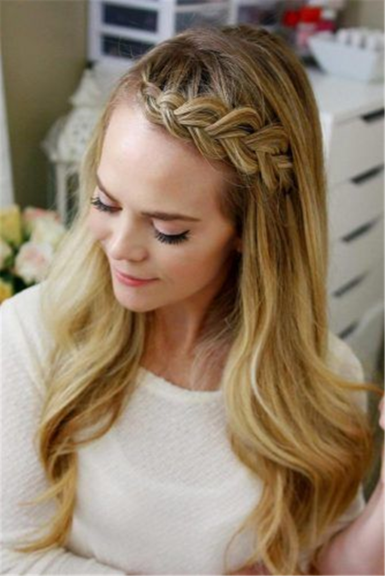 Valentine's Day,Hairstyle ,Hairstyle Recommendations,Lovely,bangs braid,high ponytail braid,low ponytail hair accessories