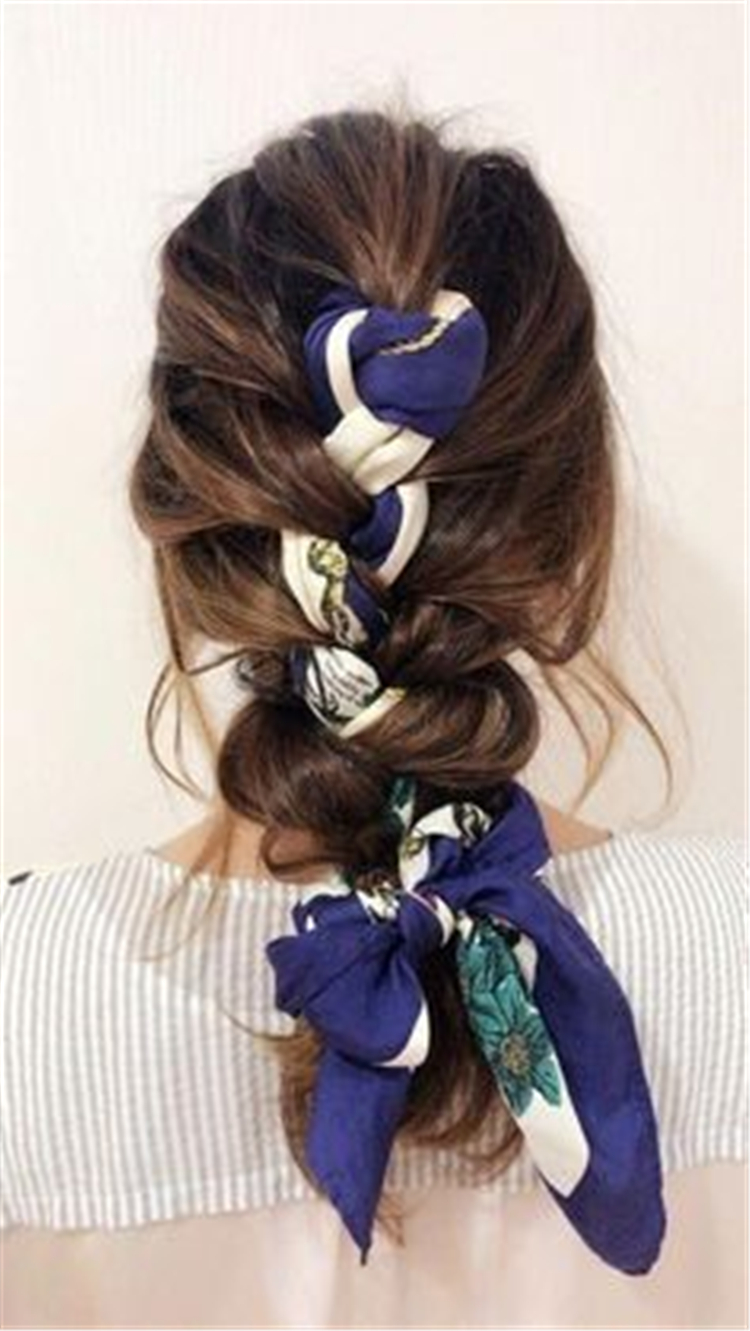 Trendy,Playful ,Hair ,low ponytail,Silk Scarf,hairstyle,braided hair,high ponytail,Silk scarf low ponytail hairstyle,silk scarf art braided hair,Silk scarf high ponytail hairstyle