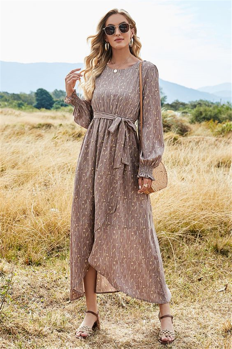 Spring,Fashion ,Items ,Fashion Items,puff sleeves ,Check suit,long-sleeved dress